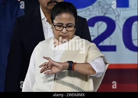 Kolkata, India. 18th Jan, 2024. KOLKATA, INDIA - JANUARY 18: Chief minister of West Bengal Mamata Banerjee during inauguration of 47th International Kolkata Book Fair at Central Park, Salk Lake on January 18, 2024 in Kolkata, India. (Photo by Samir Jana/Hindustan Times/Sipa USA) Credit: Sipa USA/Alamy Live News Stock Photo