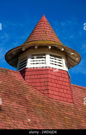 Gulf of the Farallones National Marine Sanctuary headquarters roof, Presidio of San Francisco, Golden Gate National Recreation Area, San Francisco, Ca Stock Photo