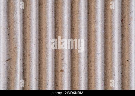 Corrugated brown recycle craft paper cardboard texture background Stock Photo