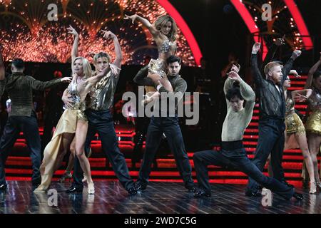 Utilita Arena, Birmingham, UK. Thursday, January 18, 2024. Strictly Come Dancing Live Tour 2024 Media Launch. The Live Tour opens in Birmingham on Friday 19th January for the first night of 30 shows across the UK. Credit: Ian Tennant /Alamy Live News. Stock Photo