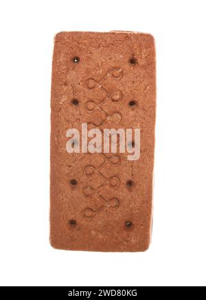 Bourbon biscuit isolated on a white background Stock Photo