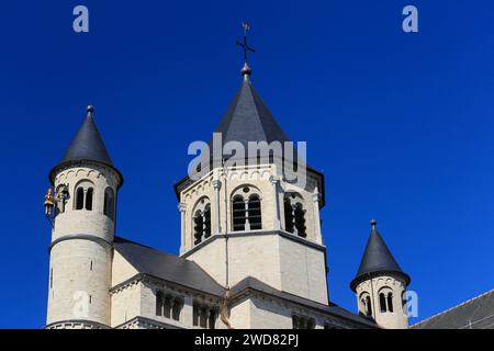 Saint Gertrude Collegiate Church, Nivelles, Belgium. Stock Photo