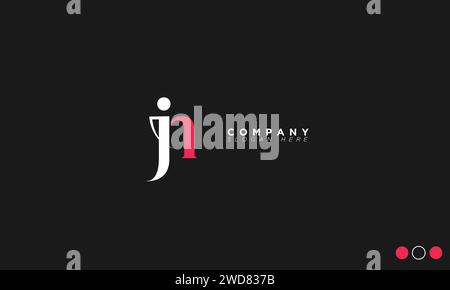 JN Alphabet letters Initials Monogram logo Stock Vector
