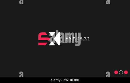 SX Alphabet letters Initials Monogram logo Stock Vector