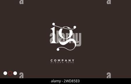 IG Alphabet letters Initials Monogram logo Stock Vector