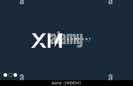 XN Alphabet letters Initials Monogram logo Stock Vector