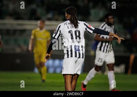 Goncalo Costa during Liga Portugal 23/24 game between Portimonense SC and SC Farense at Estadio Municipal de Portimao, Portimao , Portugal. (Maciej Ro Stock Photo