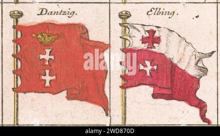 3. Ca. 1760 flag chart by Tobias Lotter Stock Photo - Alamy