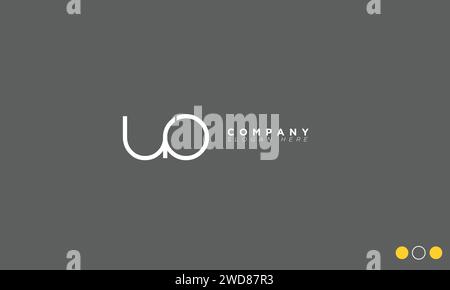 UO Alphabet letters Initials Monogram logo Stock Vector