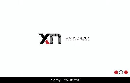 XN Alphabet letters Initials Monogram logo Stock Vector
