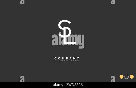 SL Alphabet letters Initials Monogram logo Stock Vector