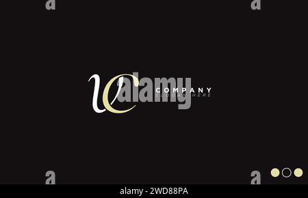 VC Alphabet letters Initials Monogram logo Stock Vector