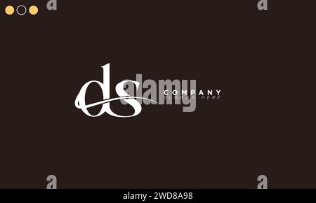 DS Alphabet letters Initials Monogram logo Stock Vector