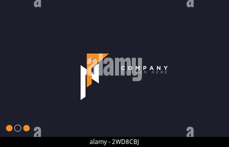 NP Alphabet letters Initials Monogram logo Stock Vector