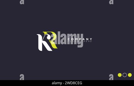 KR Alphabet letters Initials Monogram logo Stock Vector