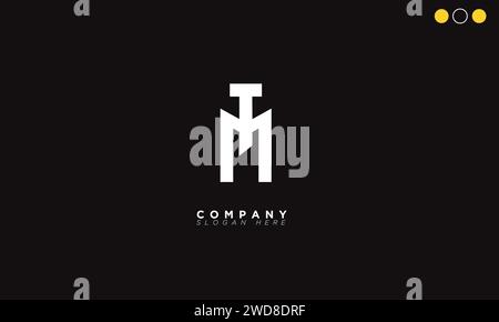 TM Alphabet letters Initials Monogram logo Stock Vector