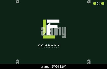 LF Alphabet letters Initials Monogram logo Stock Vector