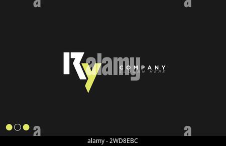RY Alphabet letters Initials Monogram logo Stock Vector