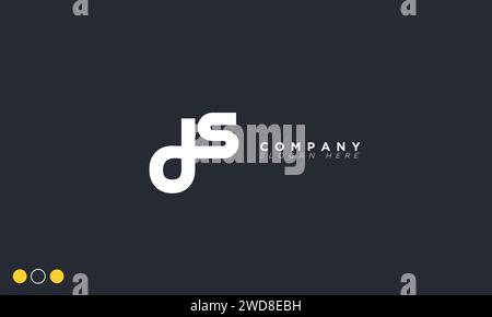 DS Alphabet letters Initials Monogram logo Stock Vector
