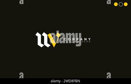 UV Alphabet letters Initials Monogram logo Stock Vector