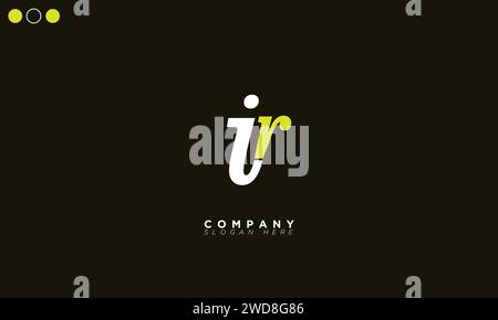 IR Alphabet letters Initials Monogram logo Stock Vector
