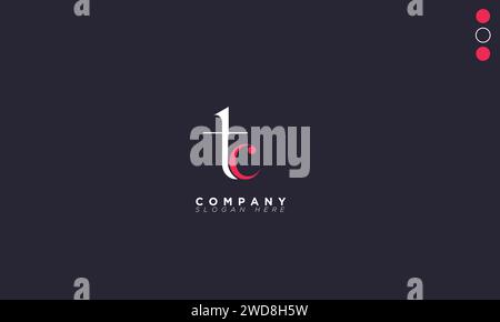 TC Alphabet letters Initials Monogram logo Stock Vector