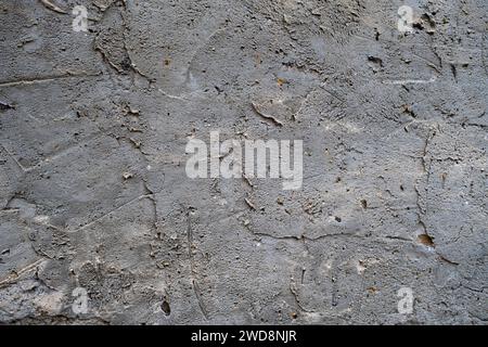 Detail of wall rough textured plaster finish Stock Photo