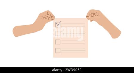 Presidential elections voting for the head country. Hand drops ballot ...