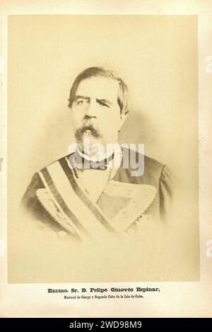 1872, Álbum histórico fotográfico de la Guerra de Cuba desde su principio hasta el Reinado de Amadeo I, Felipe Ginovés Espinar. Stock Photo