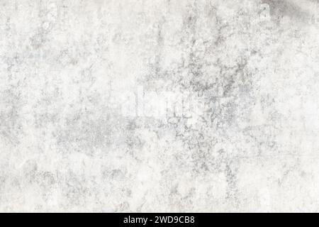 Detail of damp stain on a lime washed wall, grunge background Stock Photo