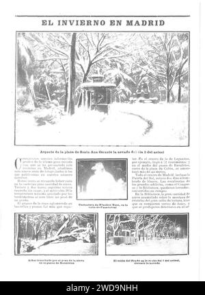 1904-12-08, Nuevo Mundo, El invierno en Madrid, Campúa. Stock Photo