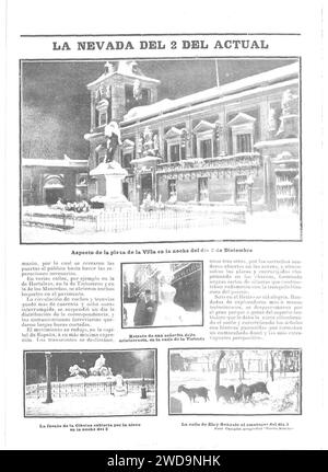 1904-12-08, Nuevo Mundo, La nevada del 2 del actual, Campúa. Stock Photo