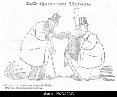 1919-01-06, Heraldo de Madrid, Lo que se lleva, Tovar. Stock Photo