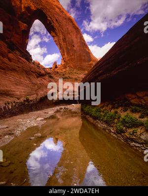 Broken Bow arch, Davis Gulch, Grand Staircase Escalante National Monument, Utah Stock Photo