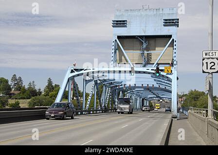 LEWISTON/IDAHO STATE/USA-Blue  Snake river bridge        19 2014  (Photo by Francis  Dean/Deanpictures) Stock Photo