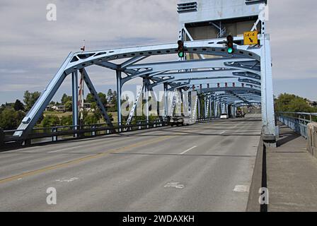 LEWISTON/IDAHO STATE/USA-Blue  Snake river bridge        19 2014  (Photo by Francis  Dean/Deanpictures) Stock Photo