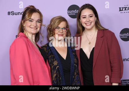 Utah. 18th Jan, 2024. Maddie Rowan, Guest, Anna Chellis at arrivals for GIRLS STATE Premiere at the 2024 Sundance Film Festival, Eccles Theater, Park City, Utah, January 18, 2024. Credit: JA/Everett Collection/Alamy Live News Stock Photo