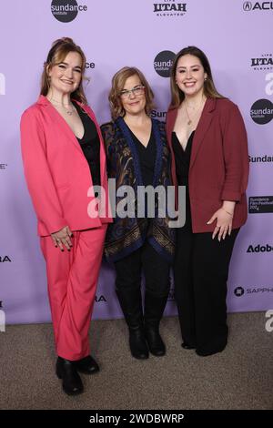 Utah. 18th Jan, 2024. Maddie Rowan, Guest, Anna Chellis at arrivals for GIRLS STATE Premiere at the 2024 Sundance Film Festival, Eccles Theater, Park City, Utah, January 18, 2024. Credit: JA/Everett Collection/Alamy Live News Stock Photo