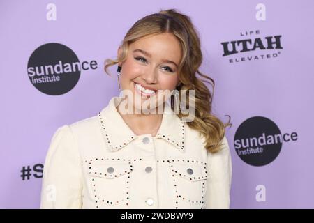 Utah. 18th Jan, 2024. Brooke Taylor at arrivals for GIRLS STATE Premiere at the 2024 Sundance Film Festival, Eccles Theater, Park City, Utah, January 18, 2024. Credit: JA/Everett Collection/Alamy Live News Stock Photo