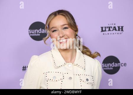 Utah. 18th Jan, 2024. Brooke Taylor at arrivals for GIRLS STATE Premiere at the 2024 Sundance Film Festival, Eccles Theater, Park City, Utah, January 18, 2024. Credit: JA/Everett Collection/Alamy Live News Stock Photo