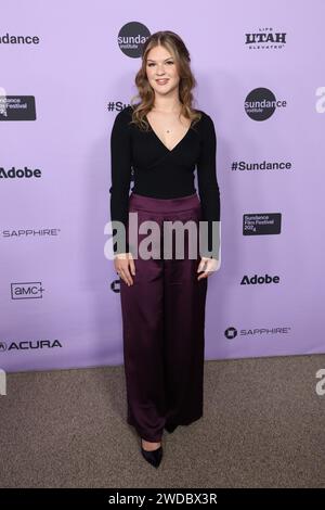 Utah. 18th Jan, 2024. Faith Glasgow at arrivals for GIRLS STATE Premiere at the 2024 Sundance Film Festival, Eccles Theater, Park City, Utah, January 18, 2024. Credit: JA/Everett Collection/Alamy Live News Stock Photo