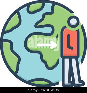 Icon for Abandonment,renunciation Stock Vector