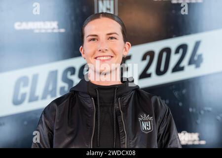 Tierna Davidson poses after Gotham FC introduced them as class 2024 new ...