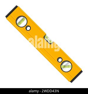 Spirit level on a white background. Vector illustration. Stock Photo