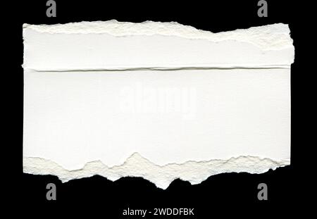 Collection of various pieces of note paper on black background Stock Photo