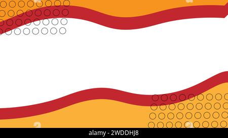 Abstract pop art background with wave patterns and twisting dots. Vector pattern. Color wave template and presentation design 90s 80s Stock Vector