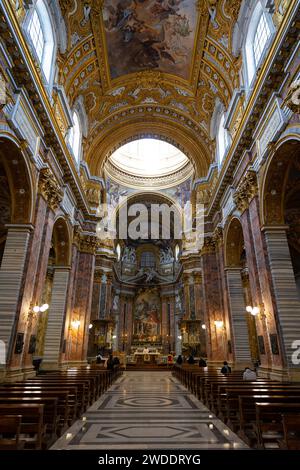 Basilica of SS. Ambrose and Charles on the Corso, Rome, Italy Stock Photo