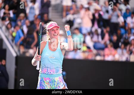 Melbourne, Australie. 19th Jan, 2024. Magdalena Frech during the ...