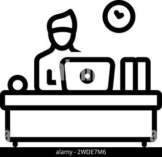 Icon for co worker,associate Stock Vector