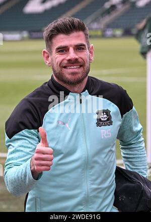 Joe Edwards of Plymouth Argyle arrives before the Sky Bet League One ...
